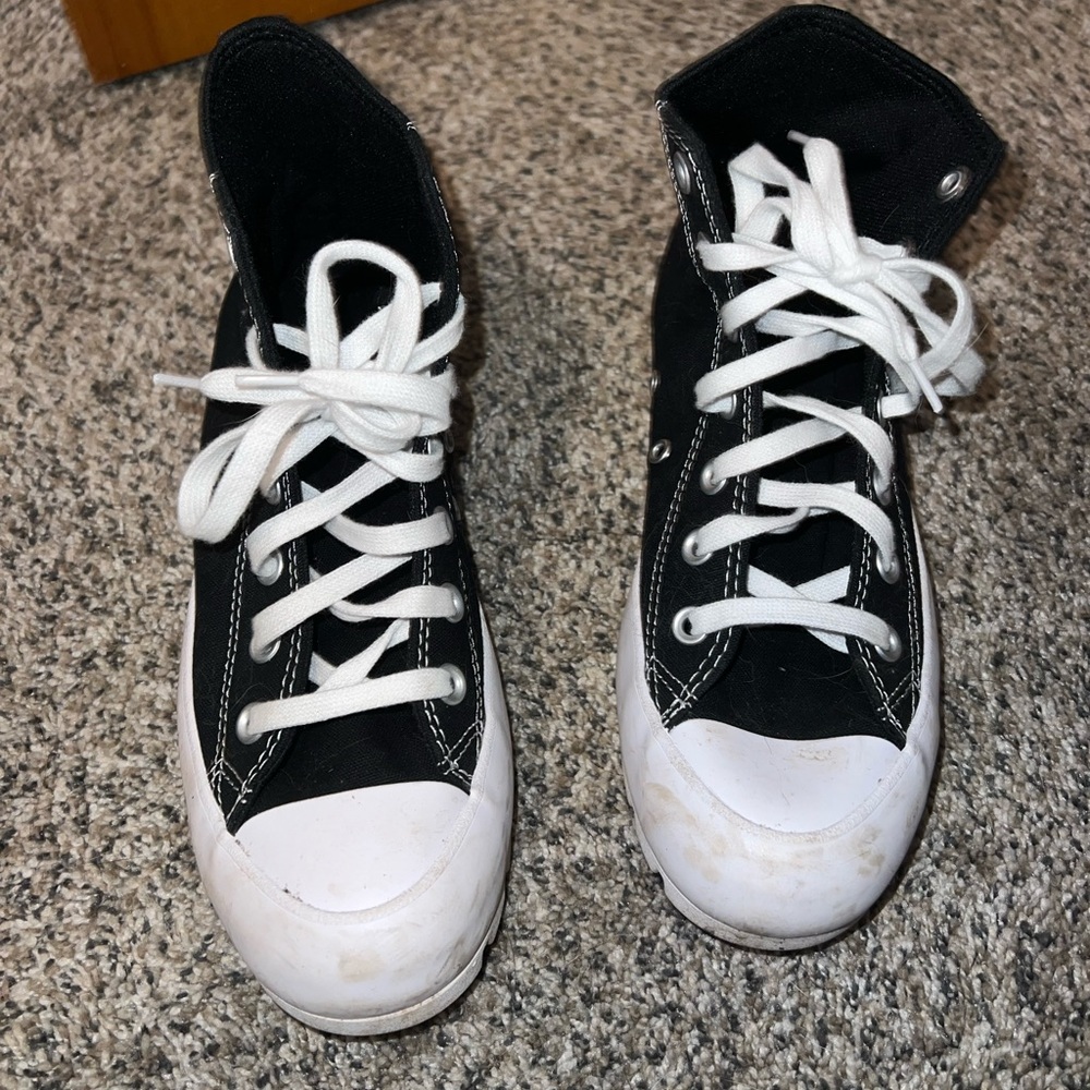Converse Black and White High-Top Sneakers